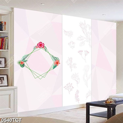 Tranh hoa văn in tủ đẹp