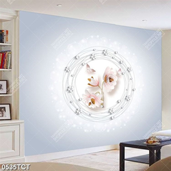 Tranh lụa hoa in tủ kích thước lớn