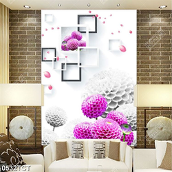 Tranh 3D hoa thược dược