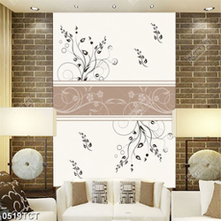 Tranh hoa văn tủ in dán tường