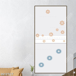 Tranh hoa văn họa tiết tròn