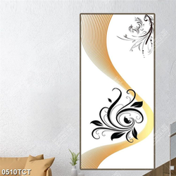 Tranh họa tiết hoa văn lá