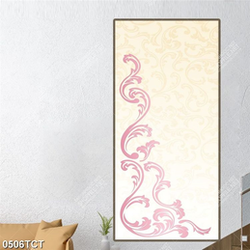 Tranh hoa văn dán cửa đẹp