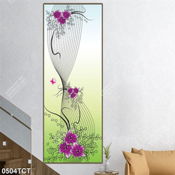 Tranh hoa in cửa đẹp