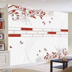 Tranh hoa văn in tủ