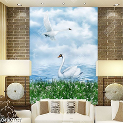 Tranh chim thiên nga