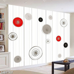 Tranh hoạ tiết tròn in tủ