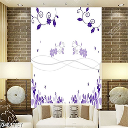 Tranh hoa văn họa tiết màu tím