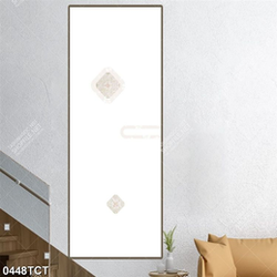 Tranh hoa văn hình thoi in kính đẹp