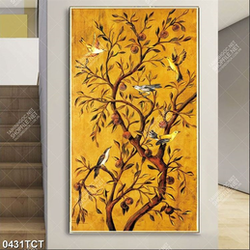 Tranh cây sơn dầu