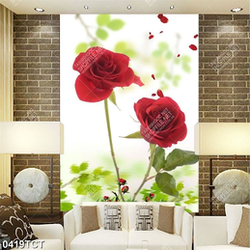 Tranh hoa hồng đỏ