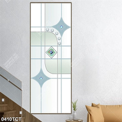 Tranh hoa văn hình thoi in kính và gạch men kích thước lớn