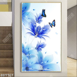 Tranh hoa văn in khổ dọc đẹp