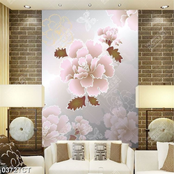 Tranh 3D hoa mẫu đơn