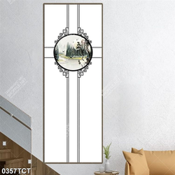 Tranh phong cảnh in cửa