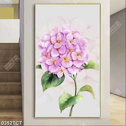 Tranh sơn dầu hoa tú cầu