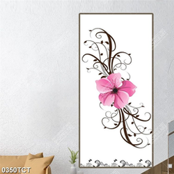 Tranh hoa văn in cửa