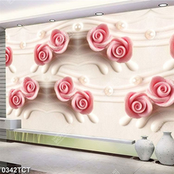 Tranh điêu khắc hoa hồng 3D
