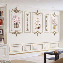 Tranh hoa văn phao chỉ chi tiết tủ