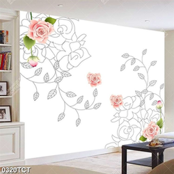 Tranh in tủ hoa hồng mới nhất