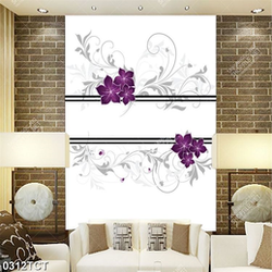 Tranh họa tiết hoa in tủ 3D