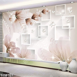 Tranh 3D hoa in kích thước lớn