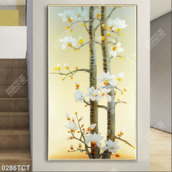 Tranh cây hoa mộc lan