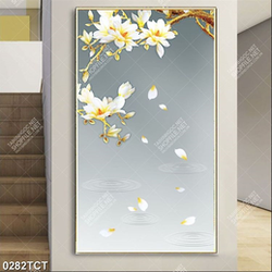 Tranh hoa mộc lan tài lộc