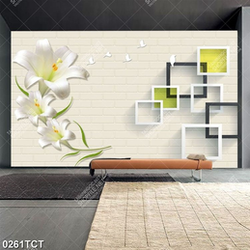 Tranh hoa loa kèn in tủ