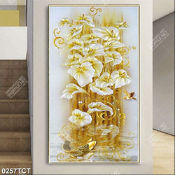 Tranh tài lộc hoa vân môn