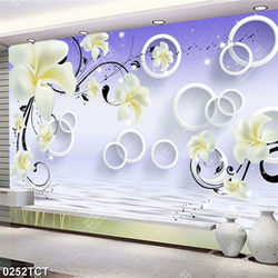 Tranh 3D hoa in tủ kích thước lớn