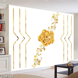 Tranh hoa hồng vàng