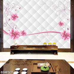 Tranh hoa 3D in kích thước lớn