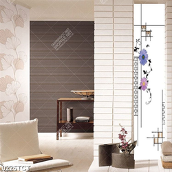 Tranh hoa đồng tiền và họa tiết in cửa kính