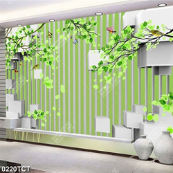 Tranh lá cây 3D nghệ thuật
