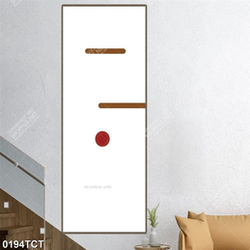 Tranh họa tiết tròn và chữ nhật