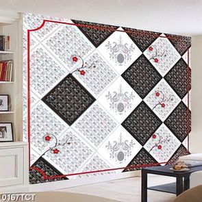 Tranh 3D họa tiết hình thoi