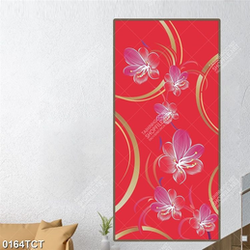 Tranh hoa mai in cửa đẹp