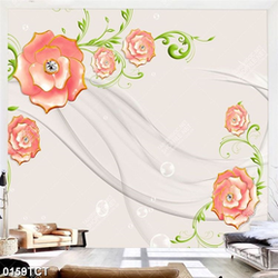 Tranh lụa 3D hoa in chất lượng cao