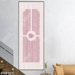 Tranh hoa hồng in cửa