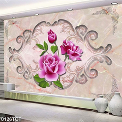 Tranh hoa hồng in tủ chất lượng cao