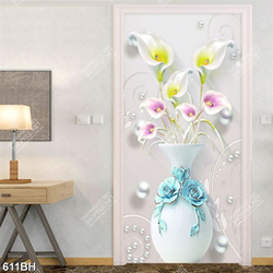 Tranh bình hoa trang trí những bông hoa lục bình khoe sắc