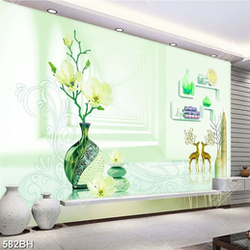 Tranh bình hoa nghệ thuật những hoa mộc lan trắng tinh khiết