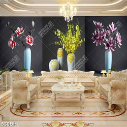 Tranh bình hoa decor 3 tấm trang trí căn phòng sang trọng