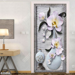Tranh bình hoa in uv những bông hoa phong lan trắng tinh khiết
