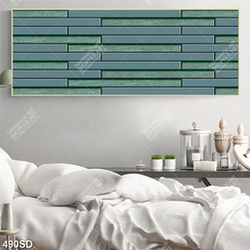 Tranh trang trí tường gạch mà xanh in uv