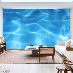 Tranh mặt nước gợn sóng nghệ thuật decor nhà