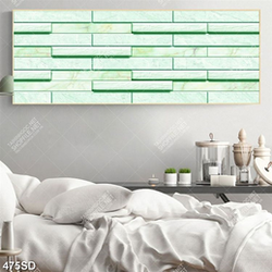 Tranh 3D gạch ốp tường khổ ngang trang trí nhà