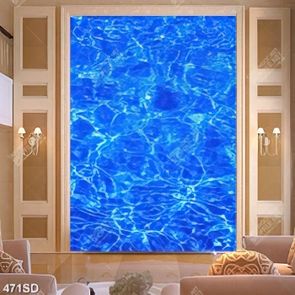 Tranh 3D mặt hồ gợn sóng chất lượng cao