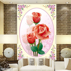 Tranh hoa văn và hoa hồng